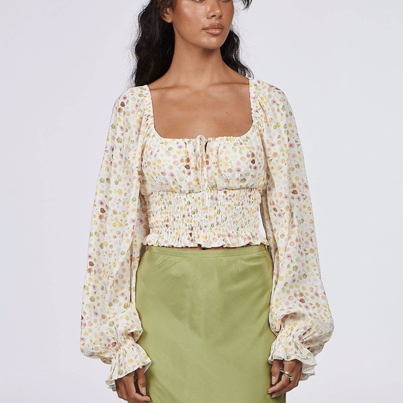 NWT Charlie Holiday Bobby Top in Ditsy Floral SZ L - Picture 4 of 7